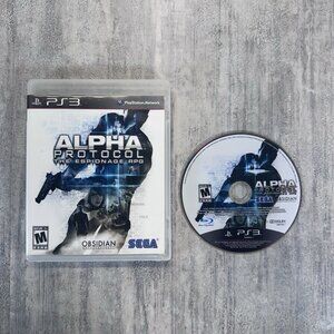 Alpha Protocol (Sony PlayStation 3, 2010) PS3 No Manual